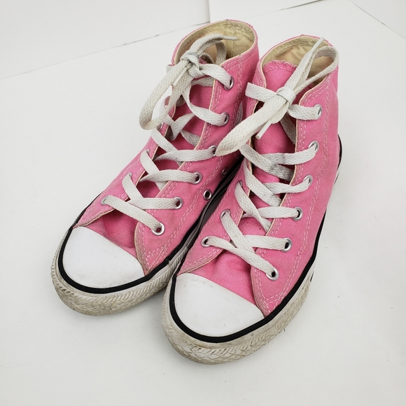 Converse Pink Hightop Sneakers - Picture 2 of 9